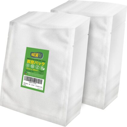 エンボス加工 15x20cm 90μ 100枚 × 2パック（合計200枚）